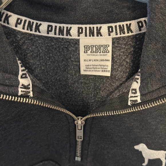 VS Pink charcoal gray sweatshirt XS - Picture 7 of 7